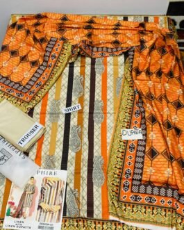 sapphire sale today Linen 3pc With Dupatta