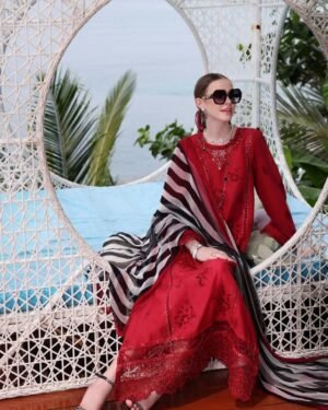 noor by saadia asad lawn Heavy Embroidered 2024