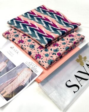 saya brand Original Printed 3pc Collection 2024
