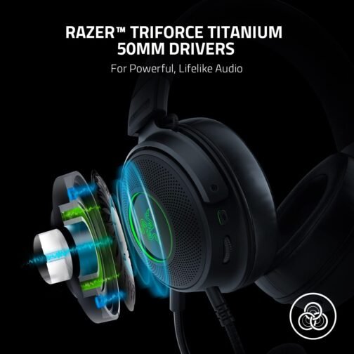 Razer Kraken V3 Wired USB Gaming Headset - Image 2