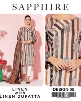 sapphire sale today Linen 3pc With Dupatta