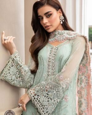 maria b lawn 2024 couture party wear