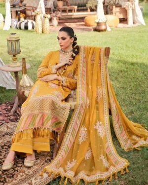afrozeh luxery fully heavy scifflie embroidered