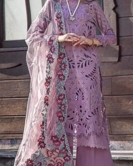 adan libas chikankari Cotton & Khaadi Net