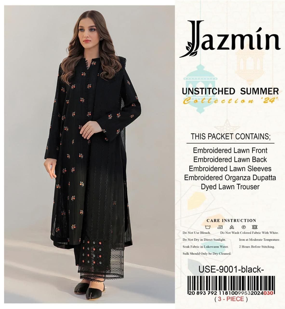 Jazmin Vol24 Available in Airjet Lawn Fabrics 3pc