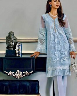 Agha Noor pk Hand Embellished Organza Dress