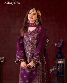 asim jofa uk Chiffon Suit with Malai Trouser