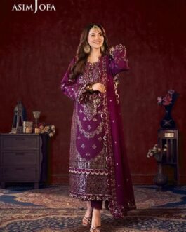 asim jofa uk Chiffon Suit with Malai Trouser