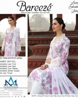bareeze sale lawn Full Heavy embroidery 3 piece suit