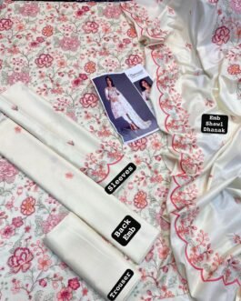 bareeze sale winter Dhanak 3 piece