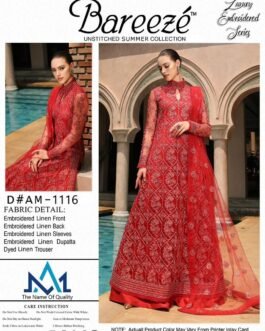 bareeze winter collection Linen 3 Piece