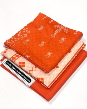 Charcoal Printed Doria Staple linen 72/72