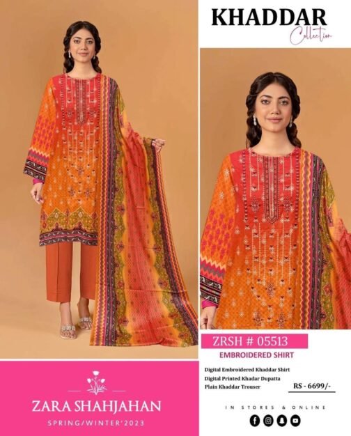 zara shahjahan winter khaddar collection 2022 - Image 4