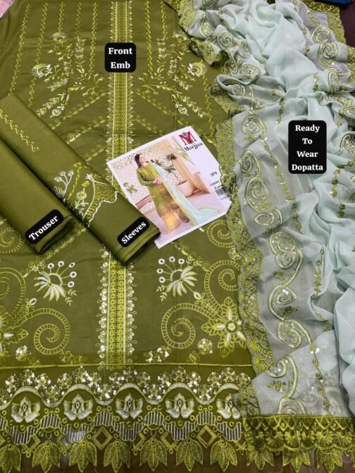 Aangan by marjjan Lawn embroidery Collection - Image 5