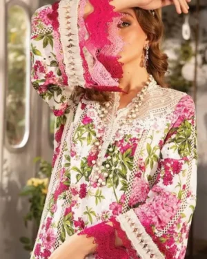 party wear maria b  print lawn collection