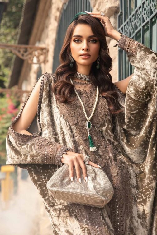 printed lawn shirt design with lace 2025 - Image 5