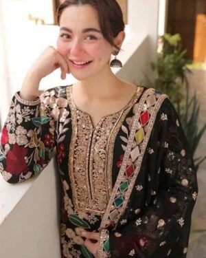 rang rasiya pk chiffon suit with malai trouser