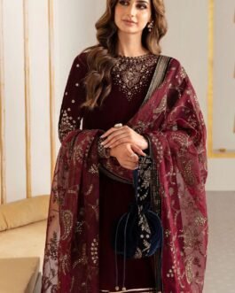 new velvet dress design 2024