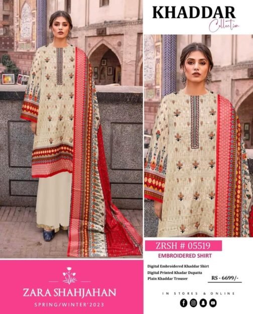 zara shahjahan winter khaddar collection 2022 - Image 7